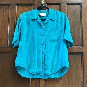 Petite silk blouse